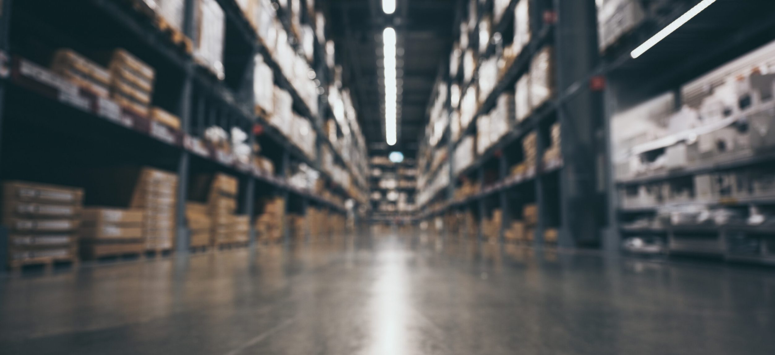 blurry background of warehouse, concept of international export